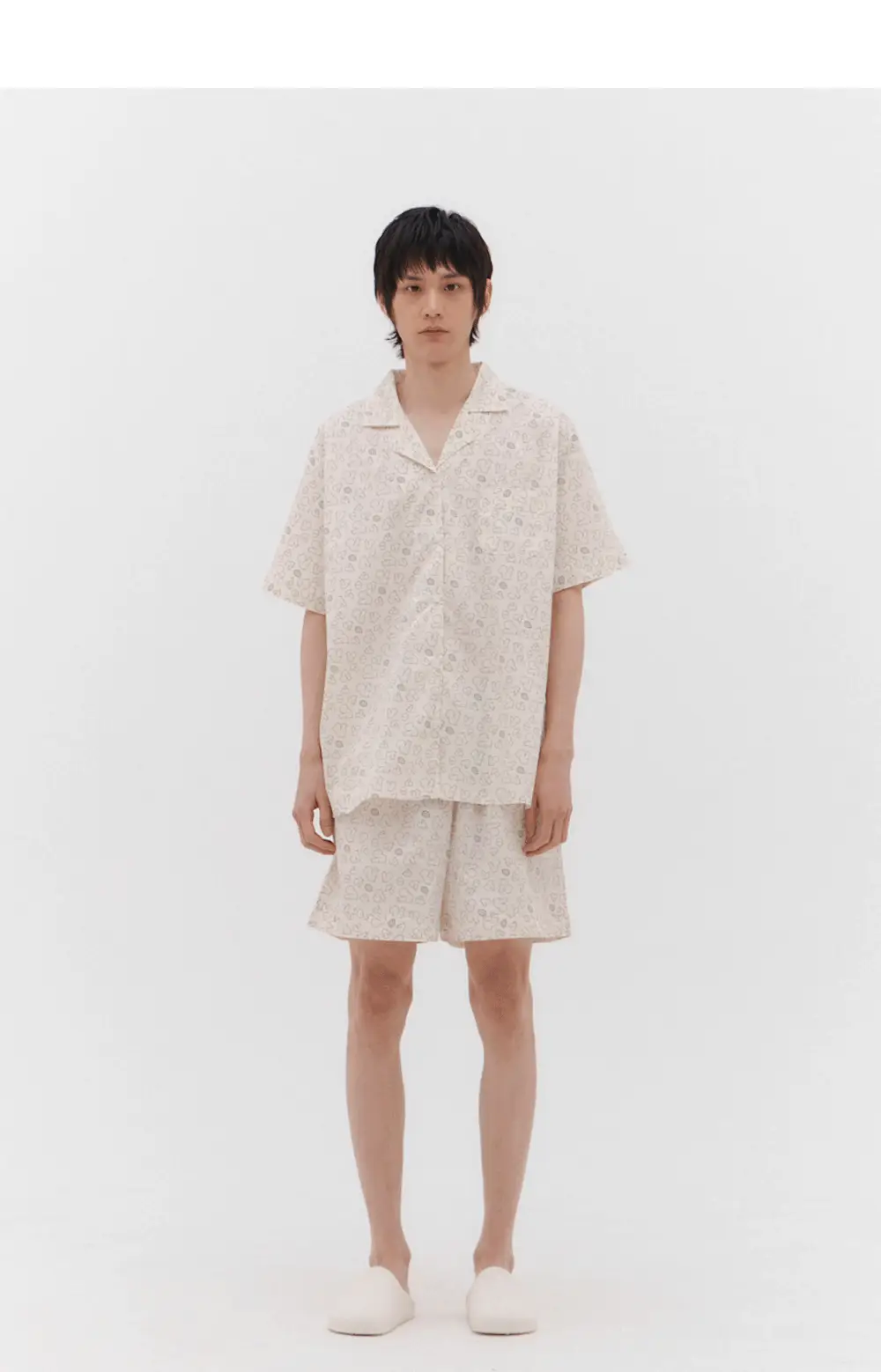 [곽민경 PICK] 오프아워 드리미두들스 도토리대작전 반팔 잠옷 세트 아이보리 (M / L / XL) 상세페이지 18